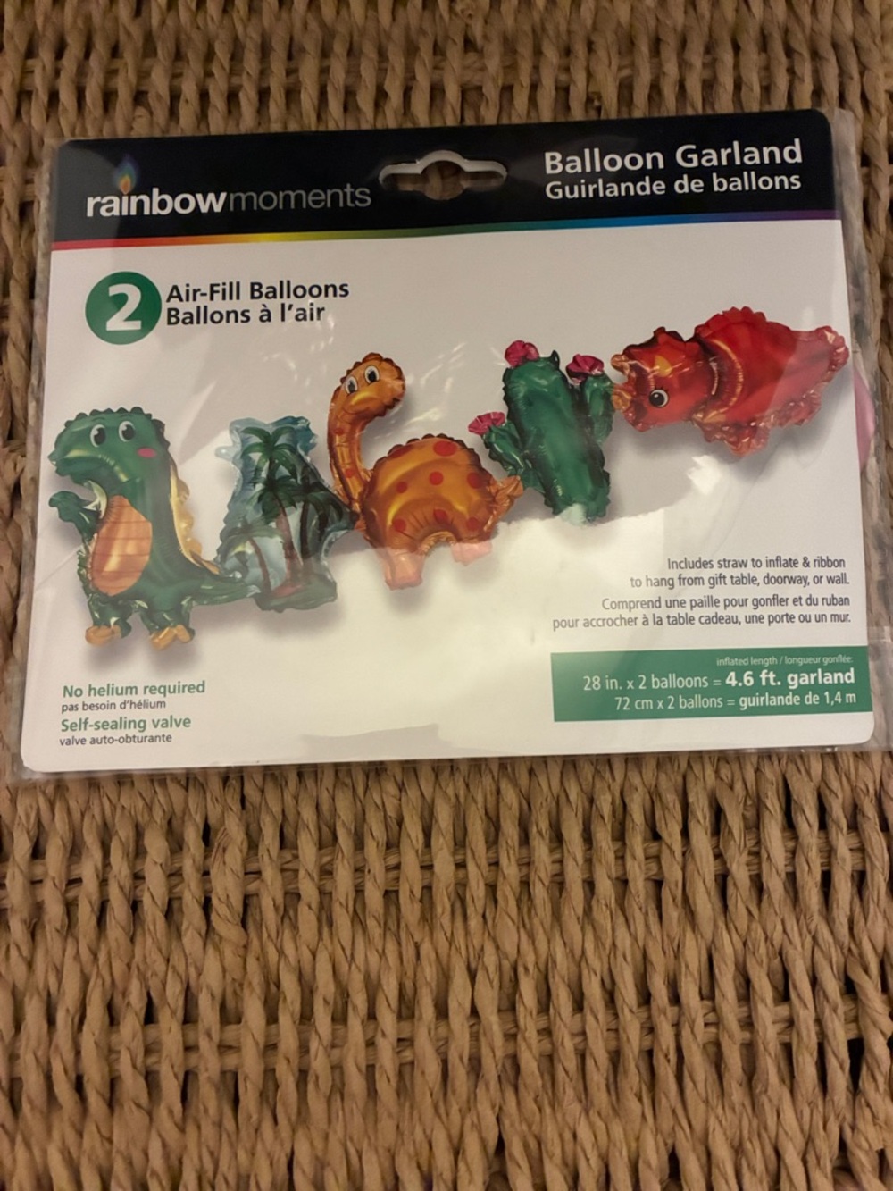 Green and Red Dinosaur Balloon Garland
